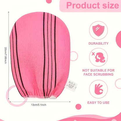 20 Double Exfoliating Shower Gloves - A Soft Glove Towel For Body Scrubs And Massages, A Must-have Bath Accessory