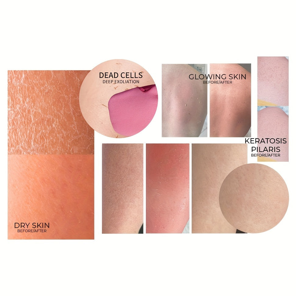 2pcs Exfoliating Bath Gloves, Thickened Scrubbing Hand Towels for Gentle Light Beige Care, Unisex Shower and Bathing Mitts