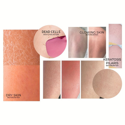 2pcs Exfoliating Bath Gloves, Thickened Scrubbing Hand Towels for Gentle Light Beige Care, Unisex Shower and Bathing Mitts